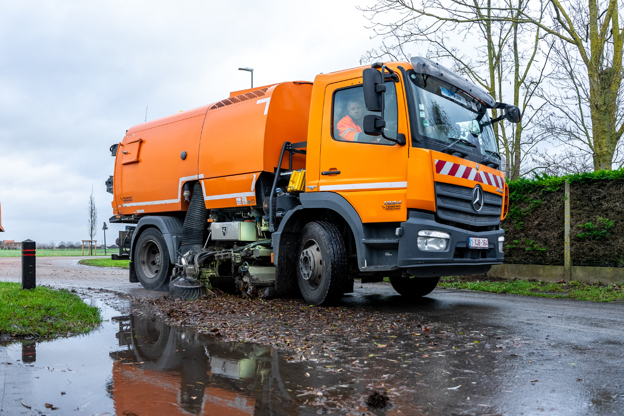 Vegen van wegen en parkings